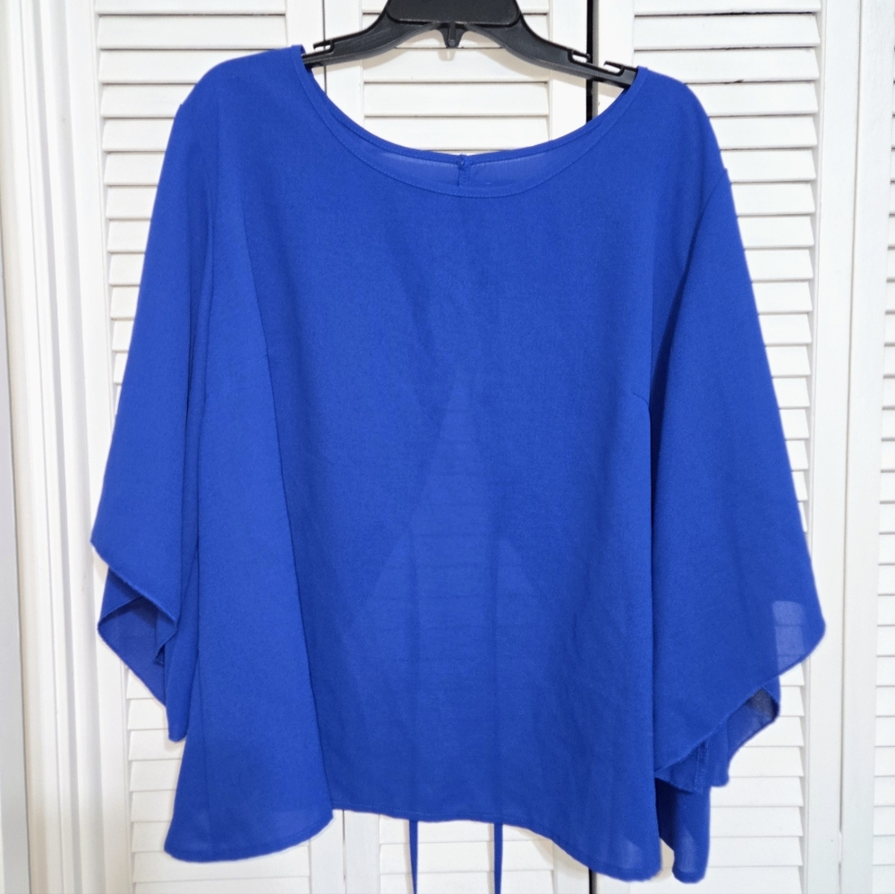 Boture Curve Women's 3XL Tie Back Blouse